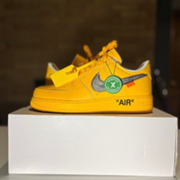 Nike Air Force Low Off-White ICA University Gold
